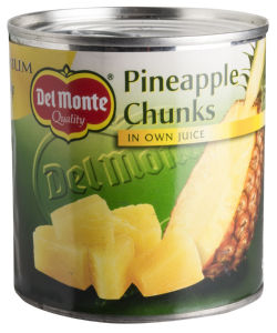 Kompot Del monte, ananas koščki v lastnem soku, 432g