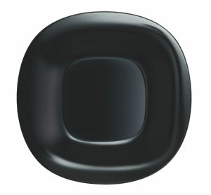 Krožnik Carine plitvi, črn, 27 cm, L9817