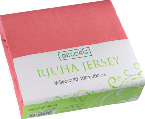 Rjuha jersey, Coral, 90-100x200cm