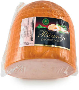 Pečene piščančje prsi Pivka, v ovitku, IK