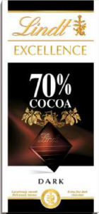 Čokolada Lindt, Excellence, temna, 70%, 100 g
