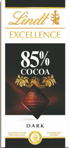 Čokolada Lindt, Excell., temna, 85%, 100 g