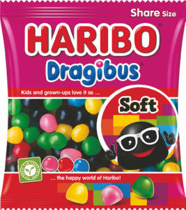 Bonboni Haribo, Dragibus Soft, 150 g