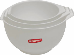 Posode za mešanje Curver, sive, 3/1