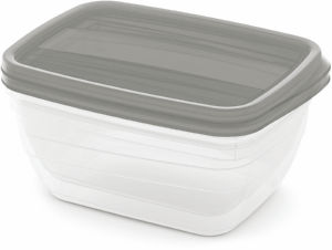 Posodica za shranjevanje Curver, Vedo, transparentno siva, 2 x 1,3 l