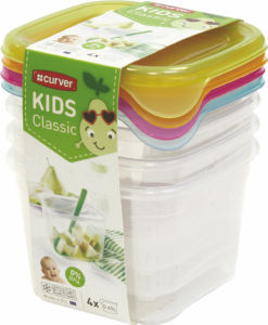 Set posod za shranjevanje, Kids, 4×0,45l
