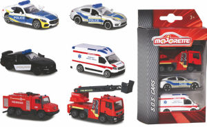 Igrača Majorette, set treh vozil SOS