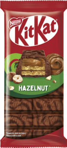 Vafelj Kit Kat, oblit z mlečno čokolado, lešnik, 99 g