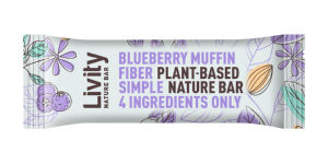 Ploščica Livity presna, nature blueberry muffin, 30 g