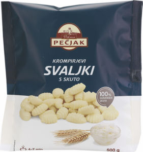 Krompirjevi svaljki s skuto, Pečjak, 500 g
