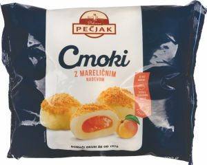 Cmoki Pečjak, z mareličnim nadevom, zamrznjeno, 1 kg