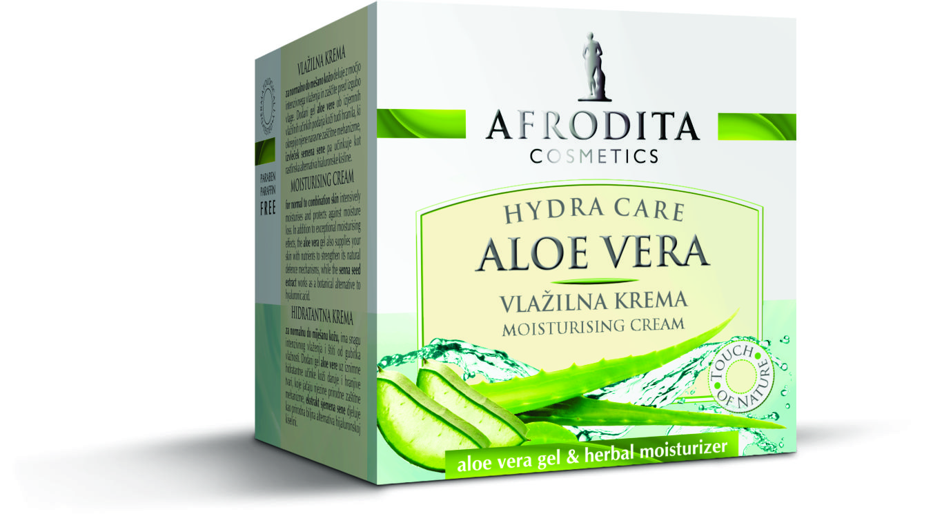 Vlažilna krema Afrodita, Aloe Vera, 50 ml