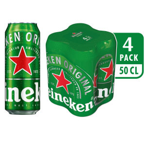 Pivo Heineken, alk. 5 vol. %, 4 x 0,5 l