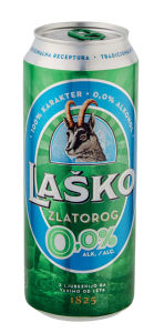 Pivo Zlatorog svetlo, alk. 0 vol %, 0,5 l
