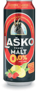 Pijača Laško temni Malt, limona, šipek, 0,5 l