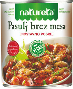 Pasulj Natureta, brez mesa, 850 g