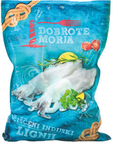 Indijski lignji očiščeni, zamrznjeno, 1 kg