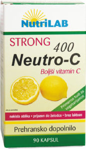 Prehransko dopolnilo Nutrilab, Neutro – C Strong 400, 90 kapsul
