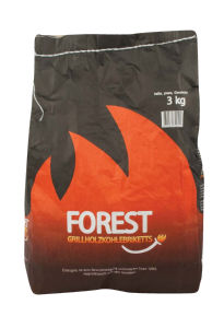 Briketi Forest, lesnega oglja, 3 kg