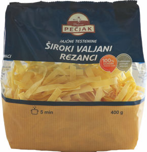 Rezanci Pečjak, široki, 400 g