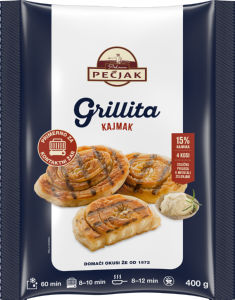 Grillita Pečjak, z nadevom, kajmak, zamrznjeno, 400 g