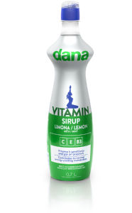 Sirup Dana Vitamin, limona, meta, 0,7 l