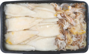 Lignji Patagonski (Doryteuthis gahi), očiščeni, zamrznjeno, 1 kg