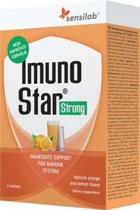Prehransko dopolnilo Sensilab, Imuno Star Strong, 3 napitki za odpornost