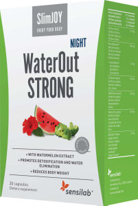 Prehransko dopolnilo Sensilab, SlimJOY WaterOut STRONG Night, 30 kapsul