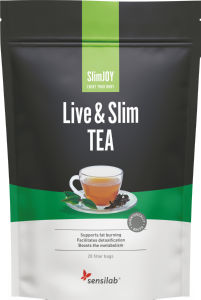 Čaj za hujšanje Sensilab, SlimJOY Live&Slim TEA, 20 vrečk, 30 g