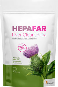 Čaj za razstrupljanje Sensilab, HEPAFAR Liver Cleanse, 20 vrečk, 30 g