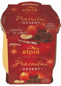 Desert Alpia, praznični, jabolko in cimet, 140 g