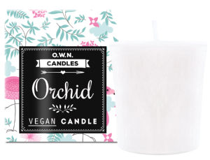 Darilni paket votivna sveča, orhideja