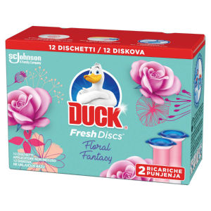Osvežilec wc Duck, Fresh Discs, dv.pol floral, 72 g