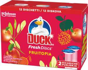 Osvežilec Duck Fresh discs, dvojno polnjenje, 72 ml