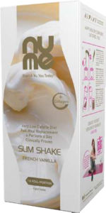 Napitek NuMe Slim Shake with Collagen, French Vanilla 6x33g