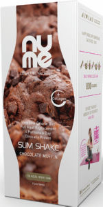 Napitek NuMe Slim Shake with Collagen, Chocolate Muffin 6x33g