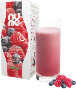 Napitek NuMe Slim Shake with Collagen, Blueberry Raspberry Heaven 6x33g