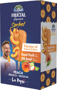 Desert sadni Fructal, La Popsi, breskev, zamrznjeno, 4 x 60 g
