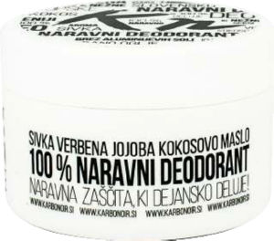 Dezodorant krema Karbonoir z aktivnim kokosovim ogljem, 50ml