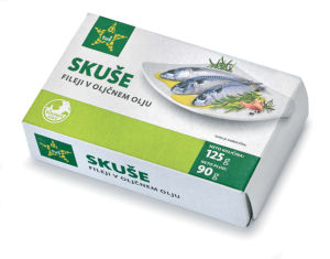 Fileti skuše Tuš v oljčnem olju, 125 g