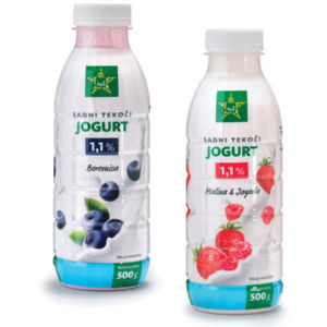 Jogurt Tuš, borovnica, tekoči, 1,1 % m.m., 500 g