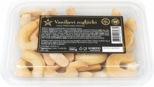 Piškoti Tuš, vaniljevi rogljički, 330 g