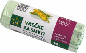 Vrečke za smeti Tuš, biorazgradljive, 10 l, 15/1