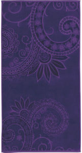 Brisača plažna Svilanit, Rose, vijolična, 80 x 160 cm