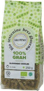 Testenine Bio Gluteno, brez glutena, 100% grah, 250 g