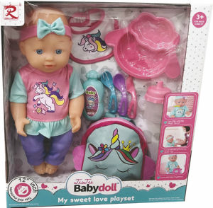 Igrača RL, dojenček z dodatki, 30 cm