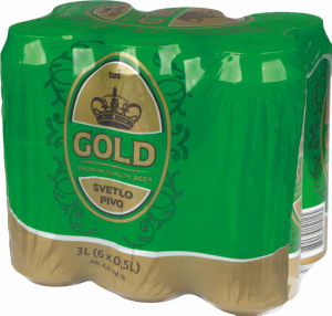 Pivo Tuš Gold, alk.4 vol%, 6 x 0,5 l