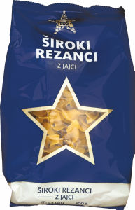 Testenine Tuš, široki rezanci z jajci, 400 g