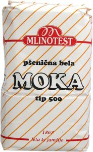 Pšenična bela moka Mlinotest, T-500, 1 kg